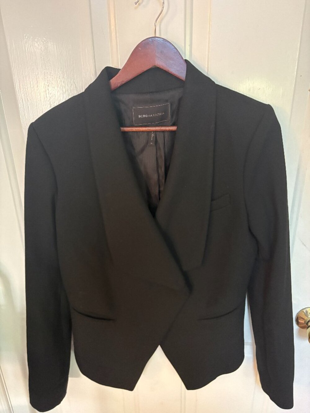 BCBGMAXAZRIA Draped Open Front Blazer - Like New - Size M